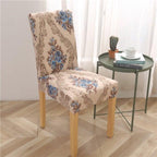 Printed Modern Chair Cover Spandex Stretch Elastic Chair Covers Seat Cover For Dining Room Hotel Wedding Banquet Cover Printed Stretchable Parson Chair Covers for Dining Room Pattern Stretch Dining Chair Slipcover Washable Removable for Kitchen Stevvex