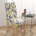 Printed Modern Chair Cover Spandex Stretch Elastic Chair Covers Seat Cover For Dining Room Hotel Wedding Banquet Cover Printed Stretchable Parson Chair Covers for Dining Room Pattern Stretch Dining Chair Slipcover Washable Removable for Kitchen Stevvex