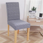 Printed Modern Chair Cover Spandex Stretch Elastic Chair Covers Seat Cover For Dining Room Hotel Wedding Banquet Cover Printed Stretchable Parson Chair Covers for Dining Room Pattern Stretch Dining Chair Slipcover Washable Removable for Kitchen Stevvex