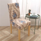 Printed Modern Chair Cover Spandex Stretch Elastic Chair Covers Seat Cover For Dining Room Hotel Wedding Banquet Cover Printed Stretchable Parson Chair Covers for Dining Room Pattern Stretch Dining Chair Slipcover Washable Removable for Kitchen Stevvex