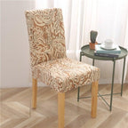 Printed Modern Chair Cover Spandex Stretch Elastic Chair Covers Seat Cover For Dining Room Hotel Wedding Banquet Cover Printed Stretchable Parson Chair Covers for Dining Room Pattern Stretch Dining Chair Slipcover Washable Removable for Kitchen Stevvex