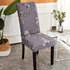 Printed Polyester Fabric Chair Cover Washable Chair Covers Seat Slipcovers Stretch Dining Seat Case For Home Stretch Removable Washable Dining Room Chair Protector Slipcovers/Home Decor Dining Room Seat Cover Multiple Styles Stevvex