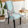Printed Polyester Fabric Chair Cover Washable Chair Covers Seat Slipcovers Stretch Dining Seat Case For Home Stretch Removable Washable Dining Room Chair Protector Slipcovers/Home Decor Dining Room Seat Cover Multiple Styles Stevvex