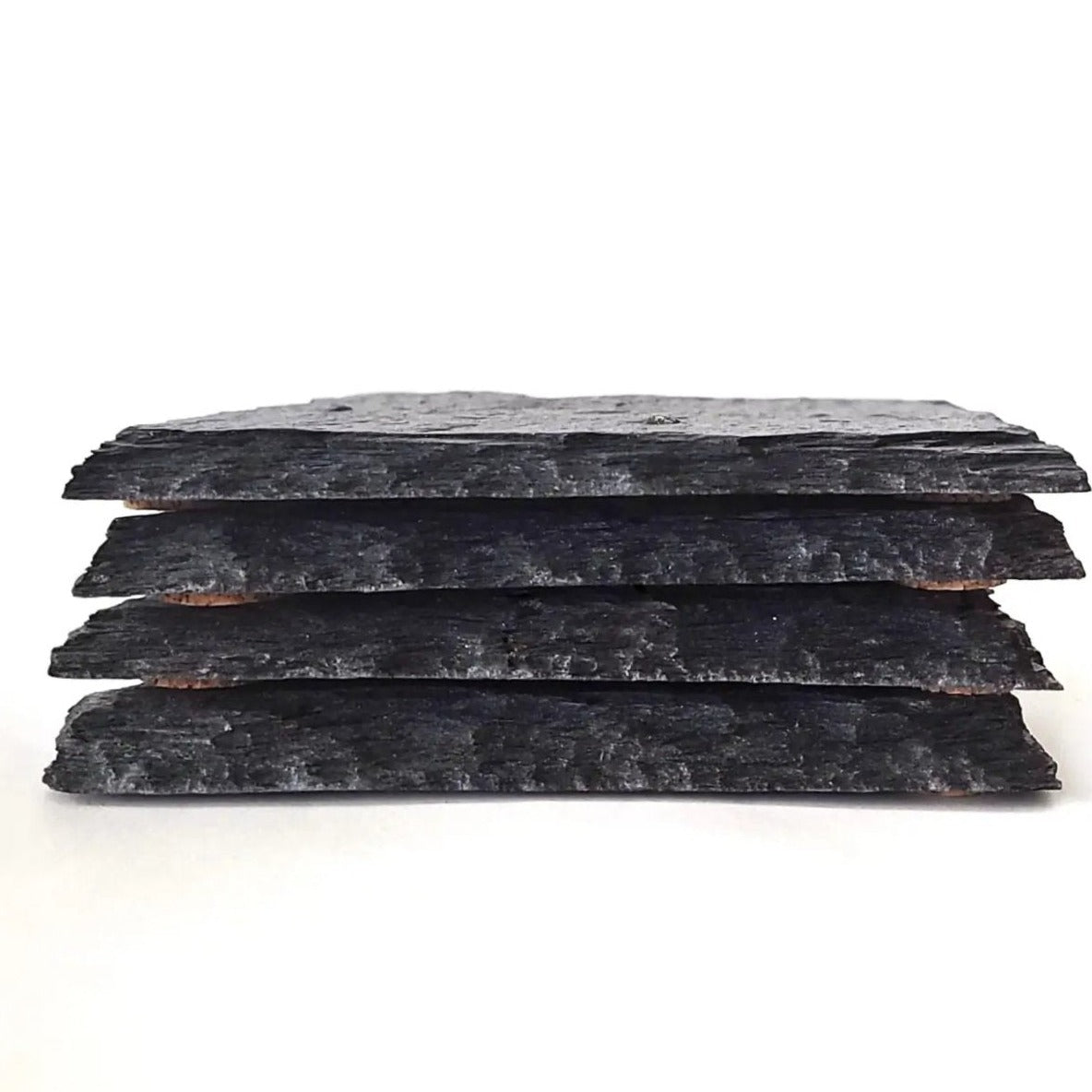 Slate Coaster Hand-Stamped Artisan Drink Coaster With Cork Feet - USA Slate BandsCo Straps