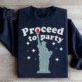 Proceed To Party Sweatshirt Peachy Sunday