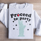 Proceed To Party Sweatshirt Peachy Sunday