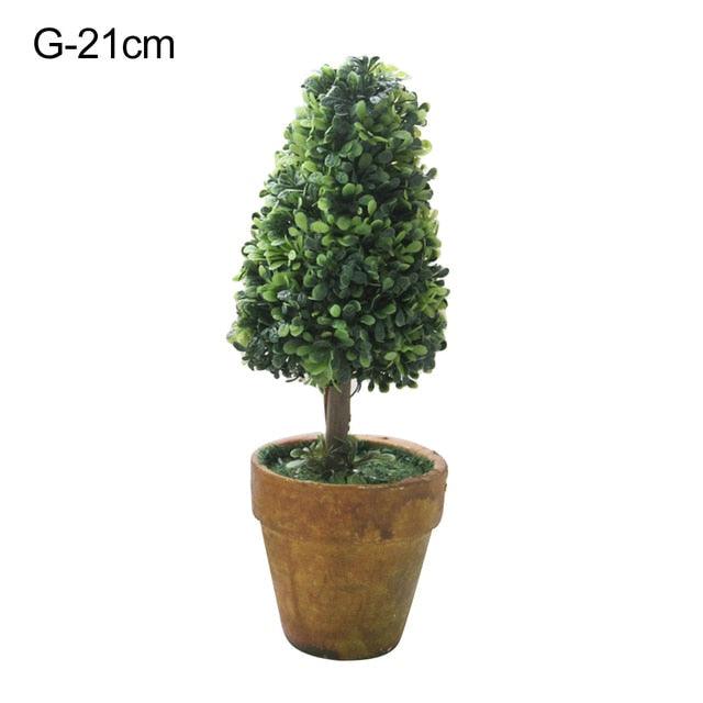 Artificial 1 Pc Heart Star Round Potted Decor  Bonsai  Ornament Home Garden Wedding Party Decor Home Decoration Stevvex
