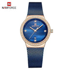 Fashion Elegant Watches   Luxury Analog Women Watch  With Date Casual Quartz  Wristwatch With Stainless Steel Mesh Band Perfect Gift