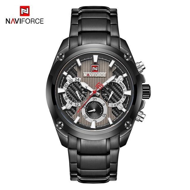 Men's  Waterproof Stainless Steel Watch With Chronometers Business Style Wristwatch Unique Design Perfect Gift - SJB-DIAMOND ELITES