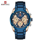 Men's  Waterproof Stainless Steel Watch With Chronometers Business Style Wristwatch Unique Design Perfect Gift - SJB-DIAMOND ELITES