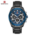 Men's  Waterproof Stainless Steel Watch With Chronometers Business Style Wristwatch Unique Design Perfect Gift - SJB-DIAMOND ELITES