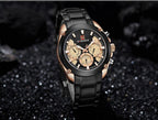 Men's  Waterproof Stainless Steel Watch With Chronometers Business Style Wristwatch Unique Design Perfect Gift - SJB-DIAMOND ELITES