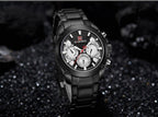 Men's  Waterproof Stainless Steel Watch With Chronometers Business Style Wristwatch Unique Design Perfect Gift - SJB-DIAMOND ELITES