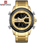 Mens Wrist Watch, Waterproof Analog Digital Watches Multifunction Stainless Steel Business Watches For Man Perfect Gift - SJB-DIAMOND ELITES