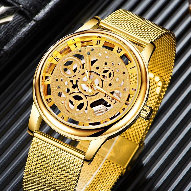 Unisex Metal Silver Watch With Steel Bracelet Unique Design Perfect Gift For Your Loved One - SJB-DIAMOND ELITES