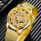 Unisex Metal Silver Watch With Steel Bracelet Unique Design Perfect Gift For Your Loved One - SJB-DIAMOND ELITES