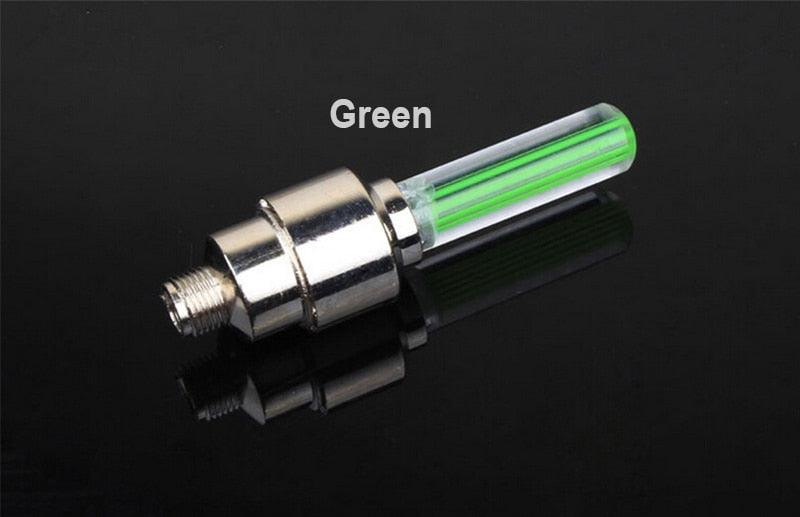 Bike Light Road Bike LED Tire Valve Caps Wheel Spokes Flash Tyre Wheel Valve Stem Cap Light For Car Bike Bicycle Motorcycle Automatic Wheel Spoke Light Tire Lights Lamp Bulb Car Accessories For Riding At Night Stevvex