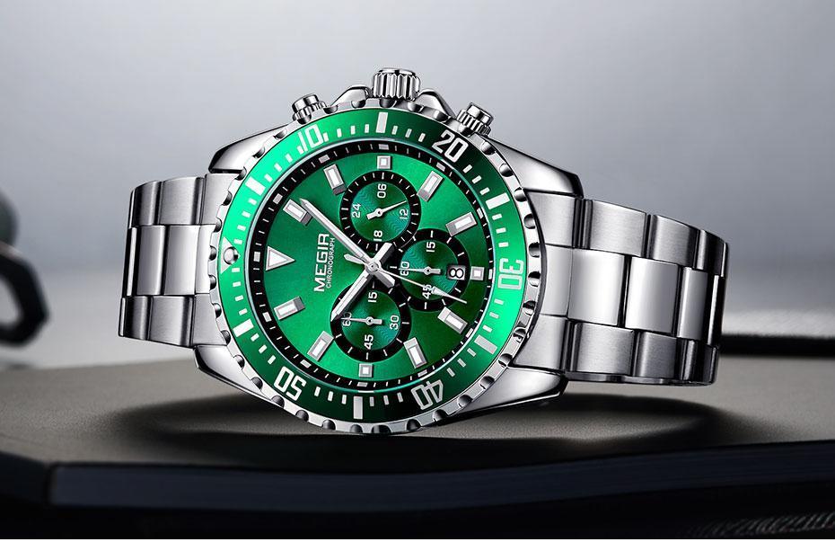 Multifunctional Men's Quartz Watches Modern Stainless Steel Design Waterproof And Scratch Resistant Wrist Watches Stevvex