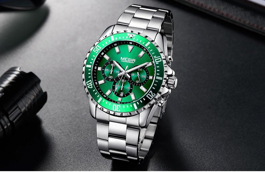 Multifunctional Men's Quartz Watches Modern Stainless Steel Design Waterproof And Scratch Resistant Wrist Watches Stevvex