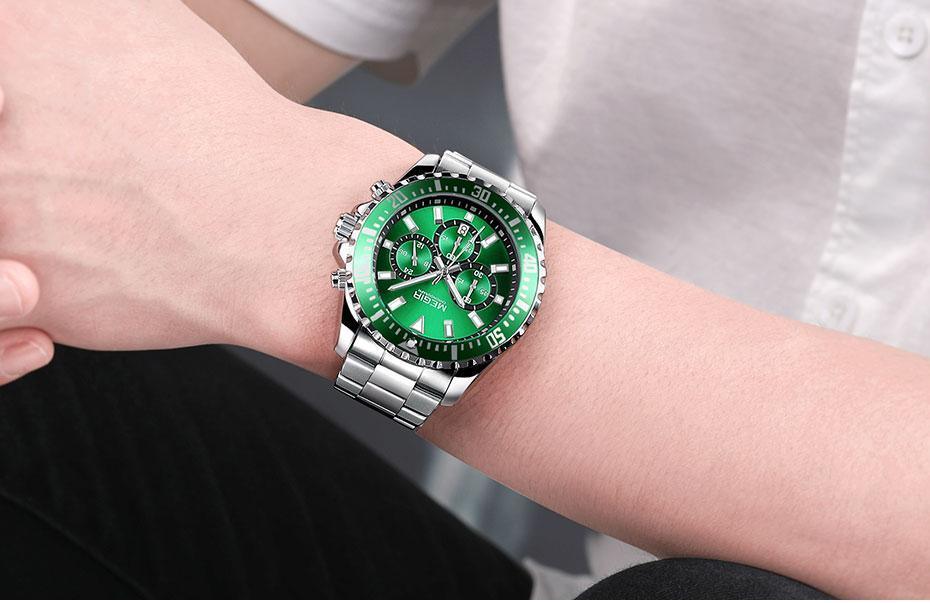 Multifunctional Men's Quartz Watches Modern Stainless Steel Design Waterproof And Scratch Resistant Wrist Watches Stevvex