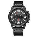 Retro  Waterproof Watch With Chronometers Steel Case And Leather Belts Unique Design Excellent Look Perfect Gift For Your Man Stevvex