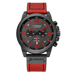 Retro  Waterproof Watch With Chronometers Steel Case And Leather Belts Unique Design Excellent Look Perfect Gift For Your Man Stevvex