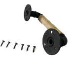 Industrial Style Furniture Handle Barn Sliding Wooden Door Handles Black Antique Vintage European Wrought Iron Rope Handle Drawer Pull Knob Antique Black Knobs Handles Hardware Stevvex