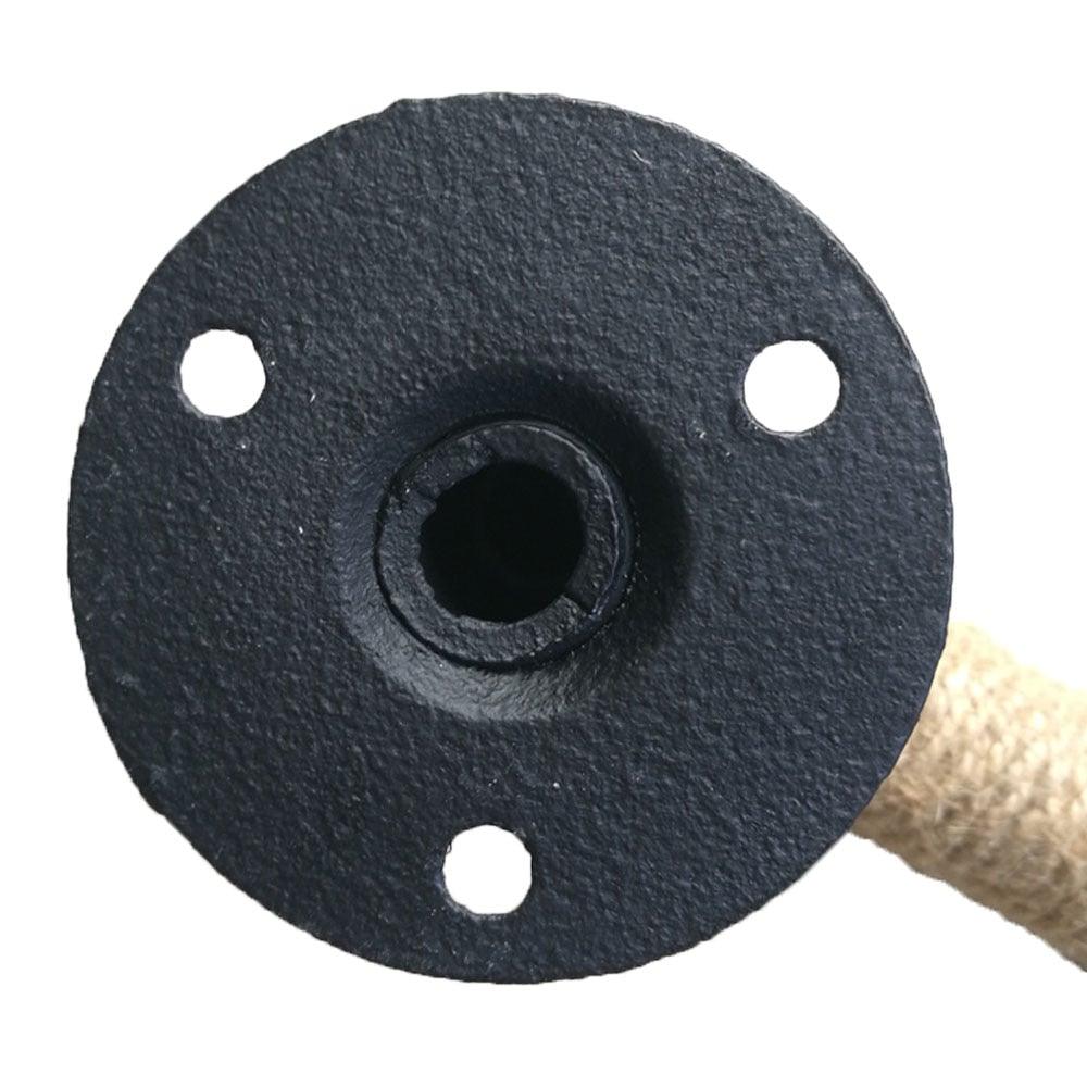 Industrial Style Furniture Handle Barn Sliding Wooden Door Handles Black Antique Vintage European Wrought Iron Rope Handle Drawer Pull Knob Antique Black Knobs Handles Hardware Stevvex