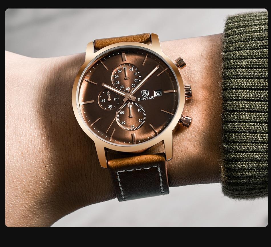 2021 New Business Men Watch Full Steel Quartz Luxury Casual Waterproof Leather Sports Male Wristwatch Stevvex
