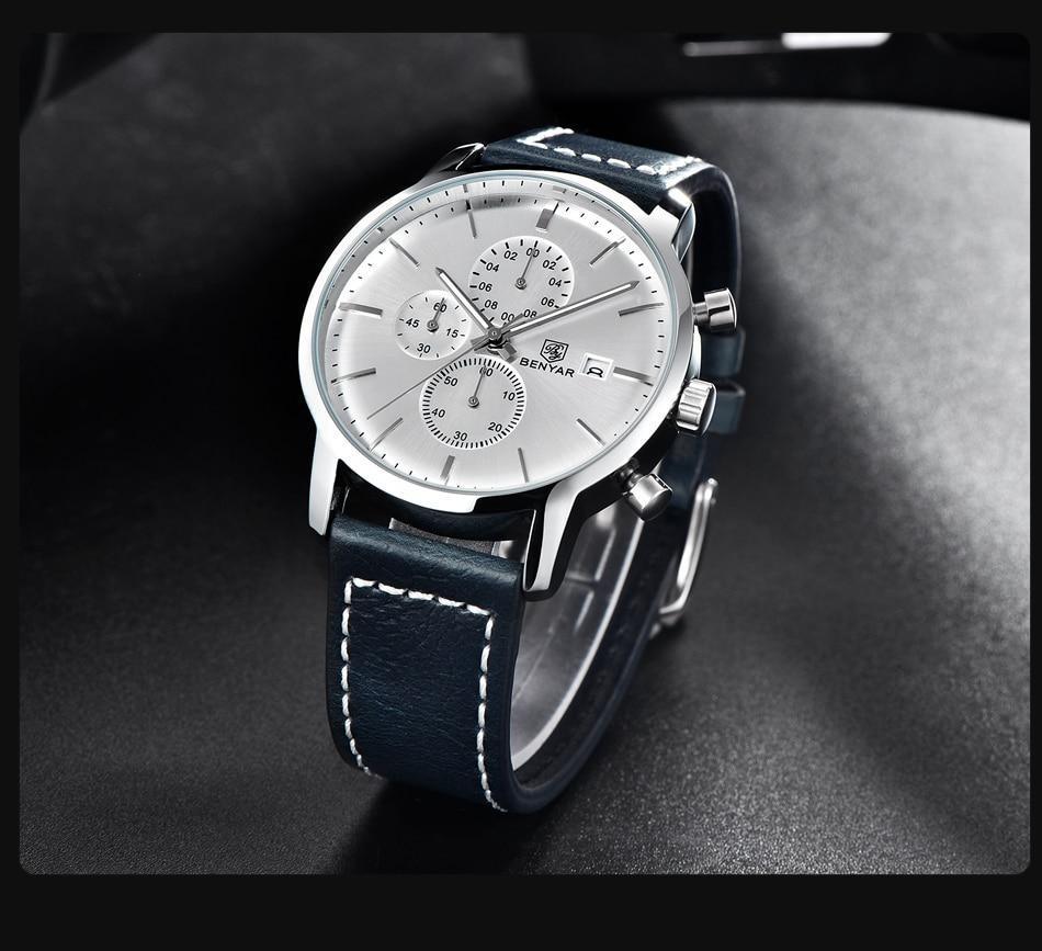 2021 New Business Men Watch Full Steel Quartz Luxury Casual Waterproof Leather Sports Male Wristwatch Stevvex