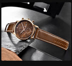 2021 New Business Men Watch Full Steel Quartz Luxury Casual Waterproof Leather Sports Male Wristwatch Stevvex