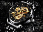 Men's Waterproof  Watch With 3D Dragon Design Excellent Look Perfect Gift For Your Man Stevvex