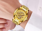 Men's Waterproof  Watch With 3D Dragon Design Excellent Look Perfect Gift For Your Man Stevvex