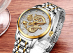Men's Waterproof  Watch With 3D Dragon Design Excellent Look Perfect Gift For Your Man Stevvex