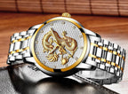 Men's Waterproof  Watch With 3D Dragon Design Excellent Look Perfect Gift For Your Man Stevvex