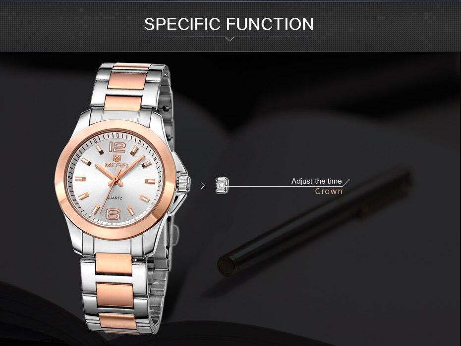 Luxury Gold Rose Women Watches Elegant Modern Waterproof Analog Wristwatch Stylish Design For Womens Stevvex