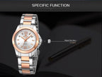 Luxury Gold Rose Women Watches Elegant Modern Waterproof Analog Wristwatch Stylish Design For Womens Stevvex