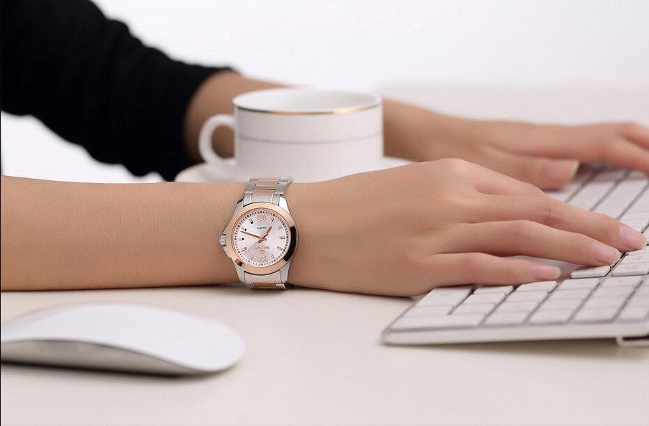 Luxury Gold Rose Women Watches Elegant Modern Waterproof Analog Wristwatch Stylish Design For Womens Stevvex