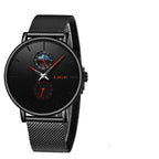 Women's Elegant Waterproof Watch With Chronometers And Braided Stainless Steel Bracelet Excellent Design Perfect Gift