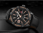 Men's Waterproof Leaghter Watch With Day, Date and Fluorescent Hands Perfect Gift For Your Man - SJB-DIAMOND ELITES