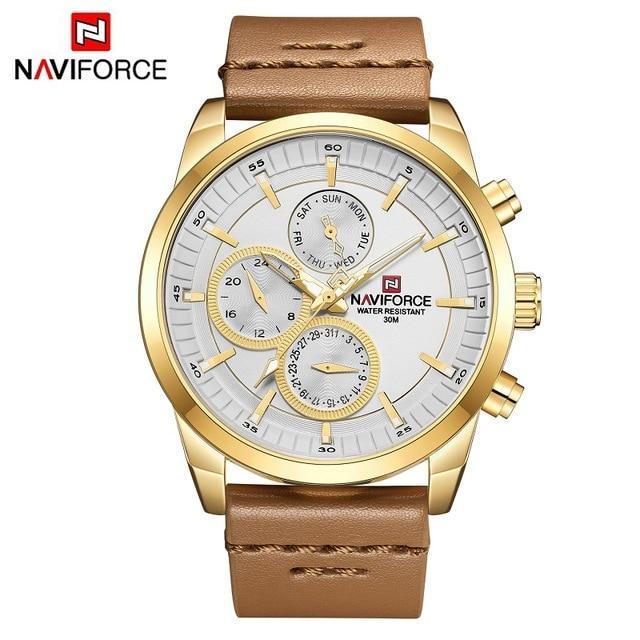 Men's Elegant Waterproof Watch With Fluorescent Hands And Numbers Luxury Unique Design Perfect Gift For Him - SJB-DIAMOND ELITES