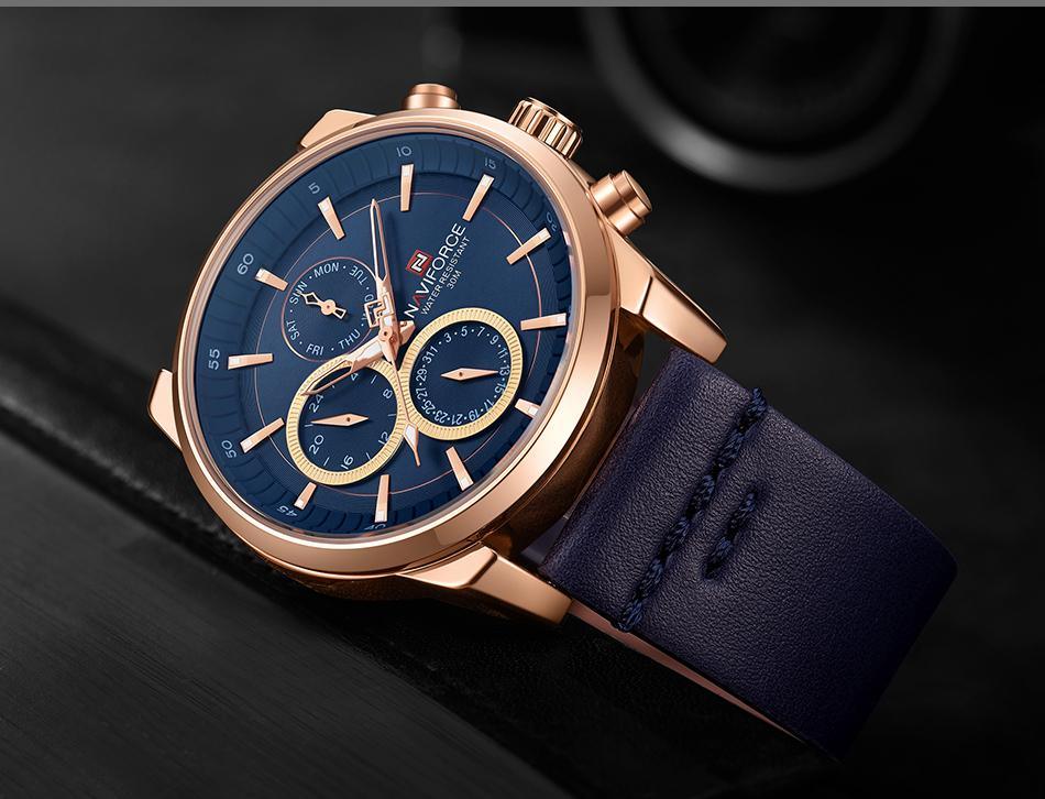 Men's Elegant Waterproof Watch With Fluorescent Hands And Numbers Luxury Unique Design Perfect Gift For Him - SJB-DIAMOND ELITES
