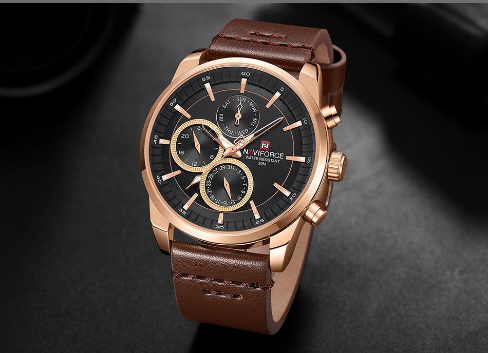 Men's Elegant Waterproof Watch With Fluorescent Hands And Numbers Luxury Unique Design Perfect Gift For Him - SJB-DIAMOND ELITES
