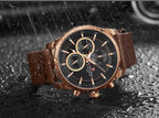 Men's Elegant Waterproof Watch With Fluorescent Hands And Numbers Luxury Unique Design Perfect Gift For Him - SJB-DIAMOND ELITES