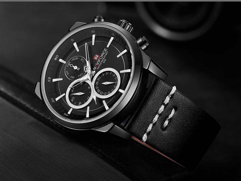 Men's Elegant Waterproof Watch With Fluorescent Hands And Numbers Luxury Unique Design Perfect Gift For Him - SJB-DIAMOND ELITES