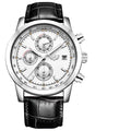 Men's  Waterproof Watch With Chronometers Date Display And Fluorescent Pointers Excellent Look Perfect Gift Stevvex