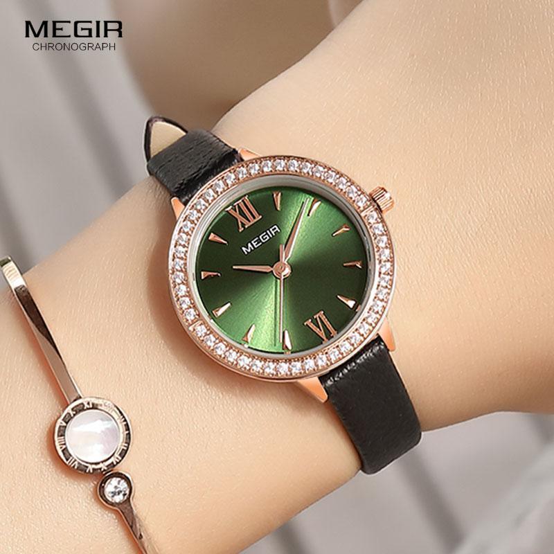Luxury Green Fashion Womens Watch Classic Quartz Round Wrist Watch Business Style For Women Stevvex