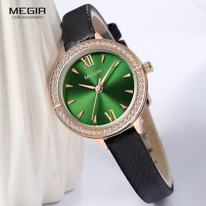 Luxury Green Fashion Womens Watch Classic Quartz Round Wrist Watch Business Style For Women Stevvex