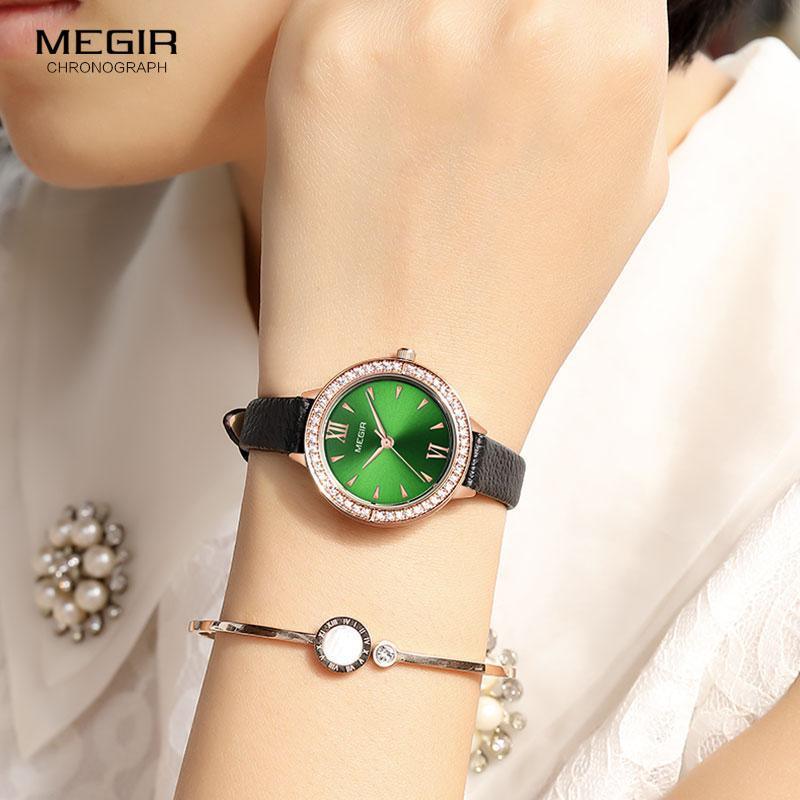 Luxury Green Fashion Womens Watch Classic Quartz Round Wrist Watch Business Style For Women Stevvex
