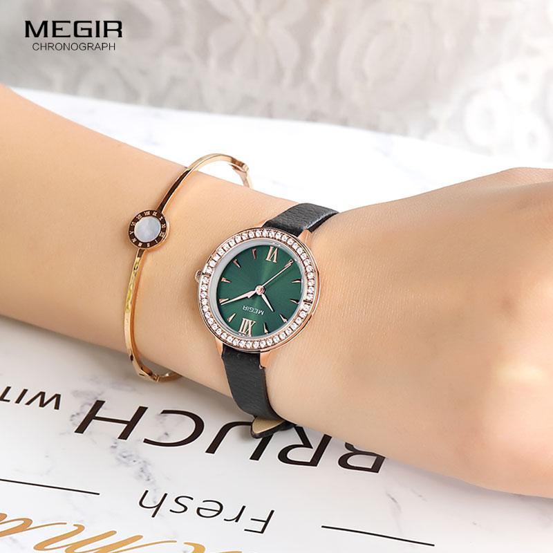 Luxury Green Fashion Womens Watch Classic Quartz Round Wrist Watch Business Style For Women Stevvex